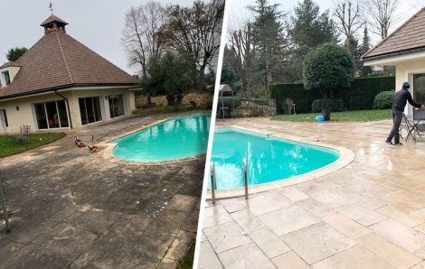 Démoussage dalles Orgeval 78630