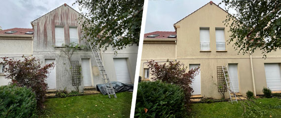 demoussage facade 78 avant apres