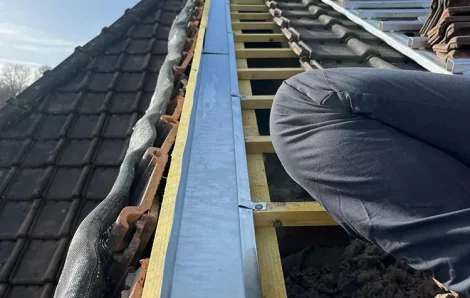 Rénovation arêtier après infiltration Bazemont 78580